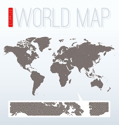 Stippled World Map