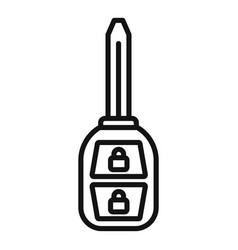 Business Vehicle Car Key Icon Outline