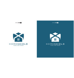 Shield And Home Icon Logo Security Key Icon Logo