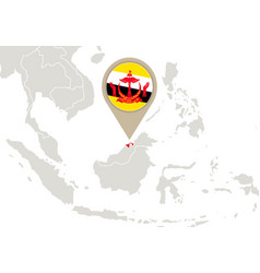 Brunei On World Map