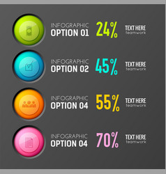 Business Infographic Percentage Background