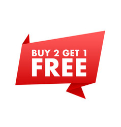 Buy 2 Get 1 Free Sale Tag Banner Design Template