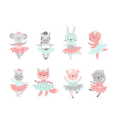 Ballet Animal Bear In Tutu Baby Rabbit Ballerina