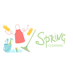 Spring Cleaning Banner Template Equipment