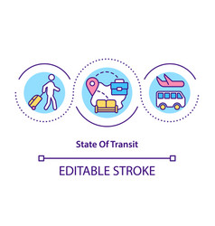 State Transit Concept Icon