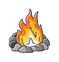 Campfire Color Icon