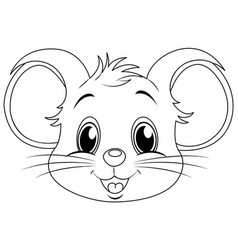 Doodle Rat Outline Cartoon