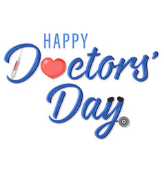 Happy Doctor Day In July Logo