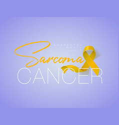 Sarcoma And Bone Cancer Awareness Calligraphy