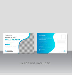 Clean Medical Postcard Template Design