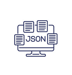 Json Files Documents Line Icon