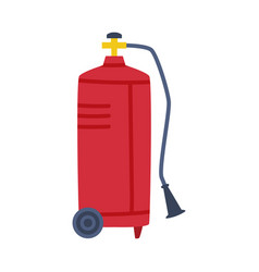 Red Gas Cylinder As High Pressure Vessel