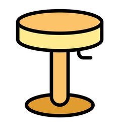 Bistro Chair Icon Flat