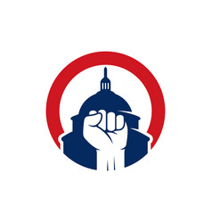 Fist With Capitol Hill Logo Template