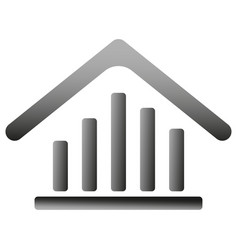 House Icon With Bar Chart Price Or Energy Rating