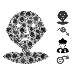 I Am Bored Mosaic Covid19 Virus Icons