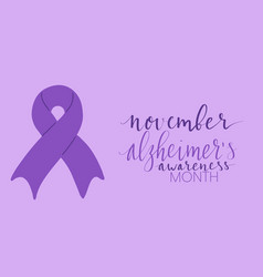 Alzheimers Awareness Month November Handwritten