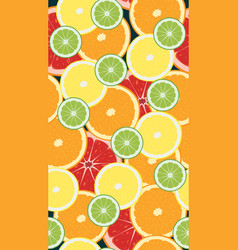 Citrus Slices Collection Seamless Background