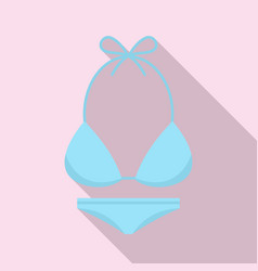 Figure Swimsuit Icon Flat Style