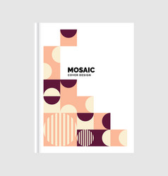 Flat Mosaic Book Cover Template