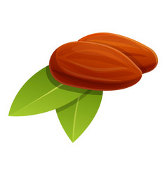 Jojoba Herb Seed Icon Cartoon Style