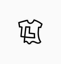 L Letter Kid Tee Tshirt Apparel Clothing Monogram