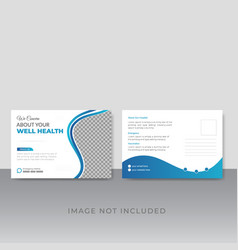 Modern Medical Postcard Design Template