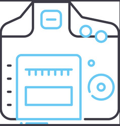 Camera Back View Line Icon Outline Symbol