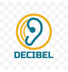 Decibel Logo Isolated On White Background