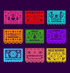 Feliz Navidad Paper Cut Papel Picado For Holiday