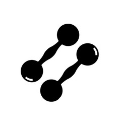 Small Dumbbells Black Icon Concept