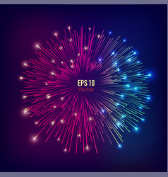 Abstract Futuristic Fireworks Explosion Background