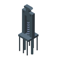 Drill Machine Icon Isometric Construction