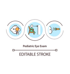 Pediatric Eye Exam Concept Icon