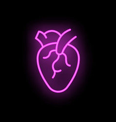 Heart Patient Icon Neon