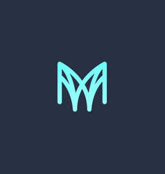 Letter M Line Logo Design M Icon Design