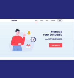 Manage Your Schedule Men Around Bell Clock