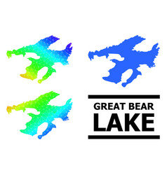 Lowpoly Spectrum Map Of Great Bear Lake