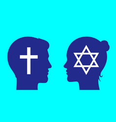 Christian Man And Jew Woman Standing Together