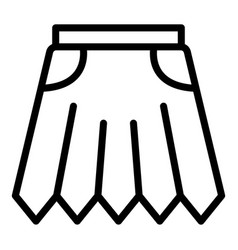 Haberdashery Skirt Icon Outline Style