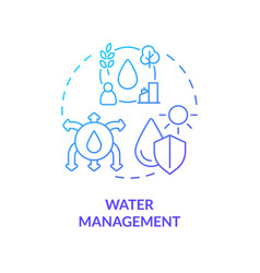 Water Management Icon Heatflation Concept