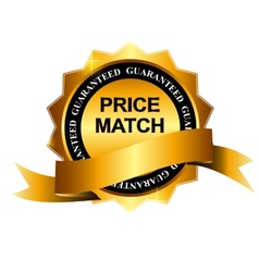 Price Match Guarantee Gold Label Sign Template