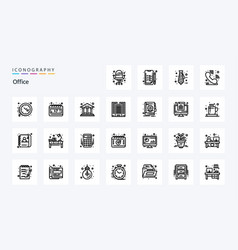 25 Office Line Icon Pack Icons