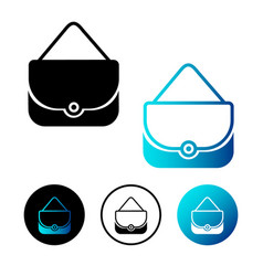 Abstract Fashion Purse Icon