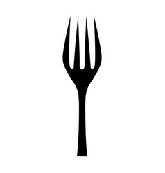 Fork Black Icon On White Background