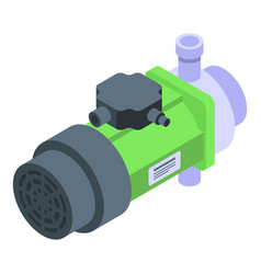 Water Pump Icon Isometric Style