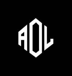 Aol Letter Logo Design With Polygon Shape