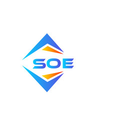 Soe Abstract Technology Logo Design On White