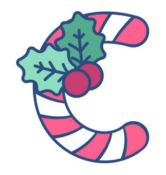 Candycane Christmas Letter C