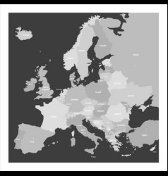 Political Map Of Europe With Cities